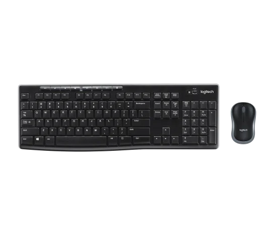 Teclado/mouse Logitech Mk270 Negro Inalambricos Usb Para Pc