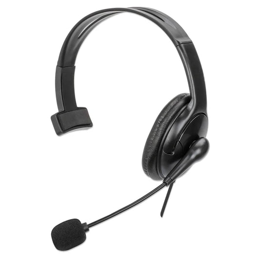 Audifonos Diadema, Manhattan,180849,audifono C/microfono Usb, Monoaural, Reversible Mic