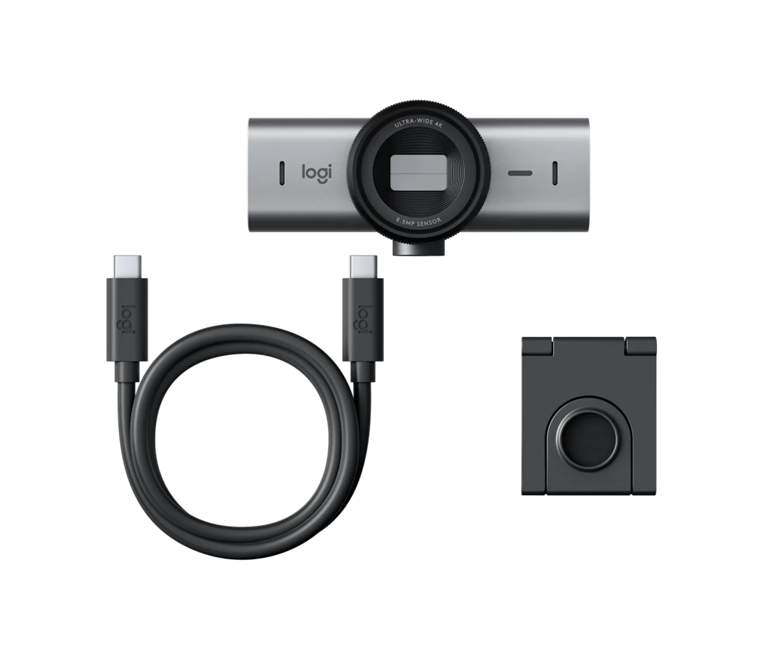 Webcam Logitech Mx Brio Uhd 4k 2160p 30 Fps Zoom 4x Auto Enfoque Ia Tapa De Privacidad Integrada Usb-c