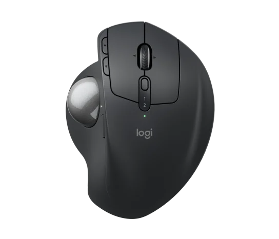 Mouse Logitech Mx Ergo S Trackball Inalambrico Recargable Logi Bolt Negro