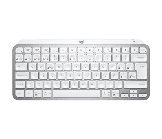 Teclado Logitech Mx Keys Mini Pale Grey Iluminado Master Series Inalambrico Bolt Bluetooth Usb-c Usb
