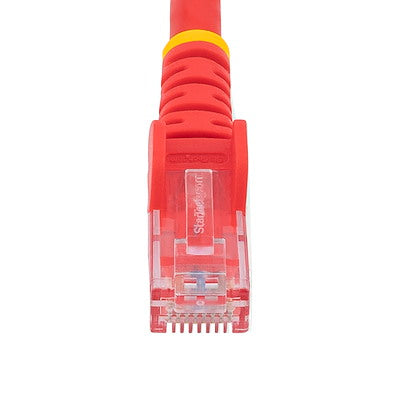 Cable De 15m De Red Gigabit Ethernet Utp Patch Cat6 Cat 6 Rj45 Snagless Sin Enganches - Rojo - Startech.com Mod. N6patc15mrd