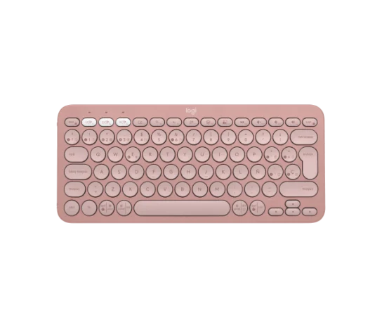 Teclado Logitech Pebble Keys 2 K380s Rosa Inalambrico Easy-switch Bluetooth Logi Bolt No Incluido. (espaÑol)
