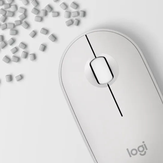 Mouse Logitech Pebble 2 M350s Inalambrico Bt Easy-switch Blanco