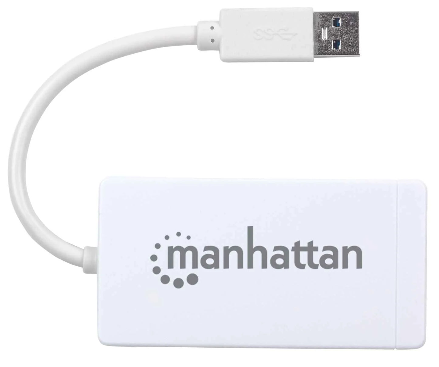 Adaptador Usb,manhattan,507578, V3.0 A Red Gb  + Hub 3 Ptos Mh