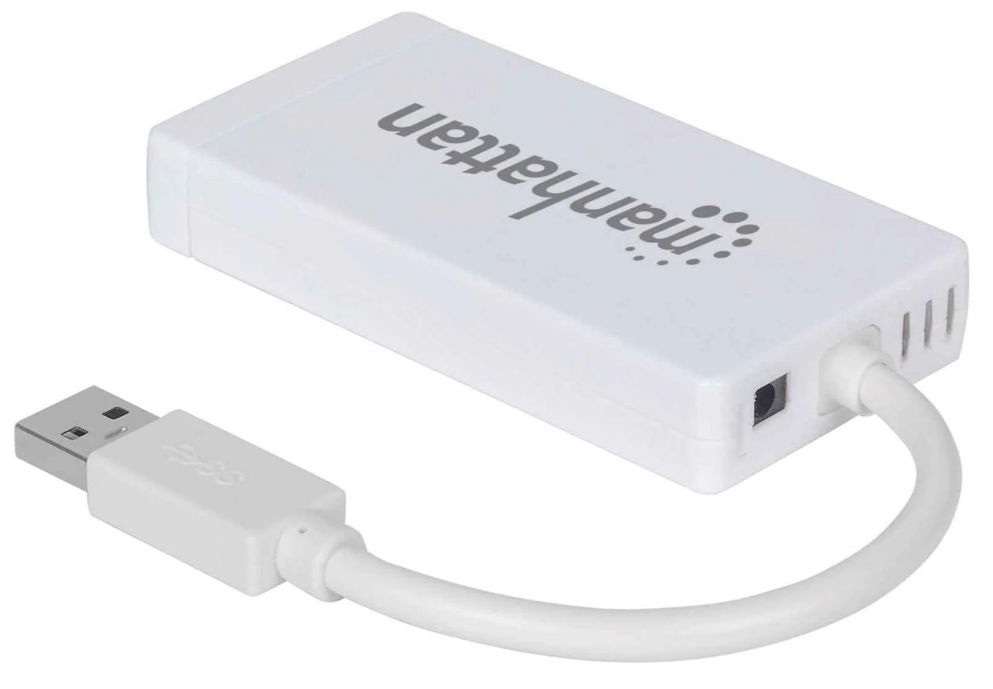 Adaptador Usb,manhattan,507578, V3.0 A Red Gb  + Hub 3 Ptos Mh