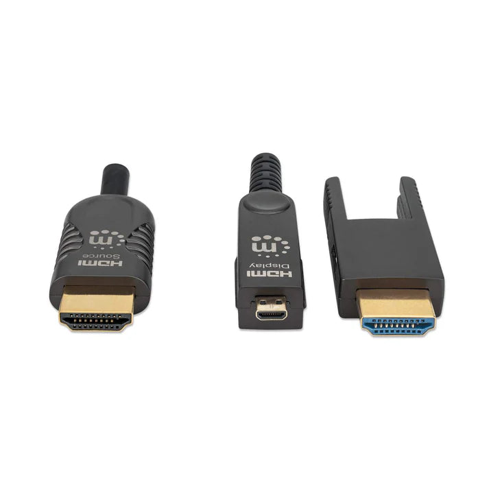 Cable Hdmi Fibra Optica /manhattan / 353243/ M-m  4k@60hz 20.0m Conector Hdmi Desmontable
