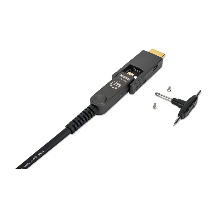 Cable Hdmi Fibra Optica /manhattan/355698/m-m  4k@60hz 50.0m Conector Hdmi Desmontable