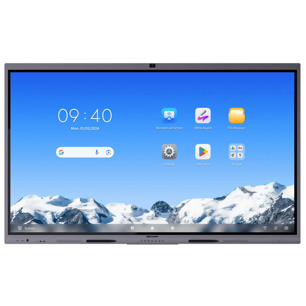 Pantalla Interactiva Touch De 65" Android 13 (actualizable A Android 14) / Cámara Web 8 Mp / Resolución 4k / Bocinas Integradas / Entradas Hdmi Y Vga / Incluye 2 Lápices Para Escribir