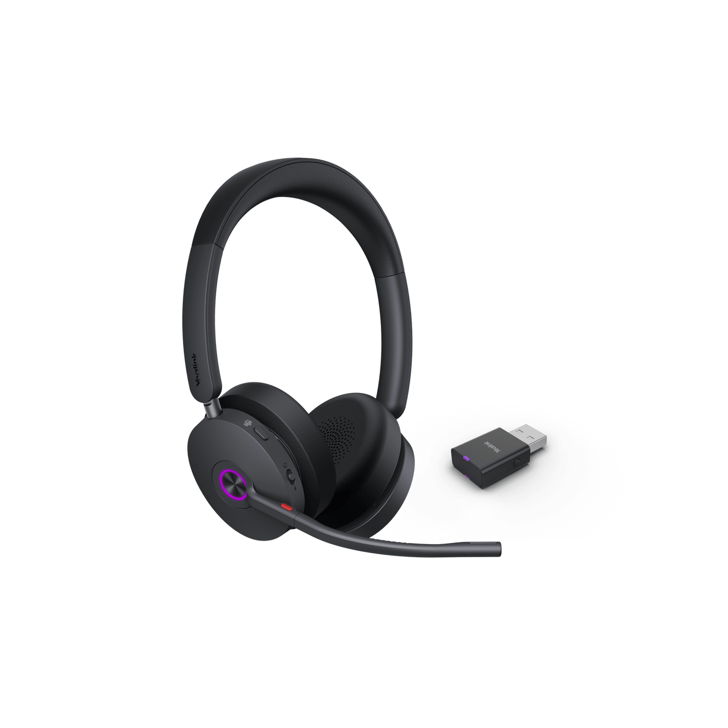 Diadema Inalámbrica Yealink WH68 Hybrid con Tecnología de Cancelación de Ruido Híbrida para Ambientes Ruidosos