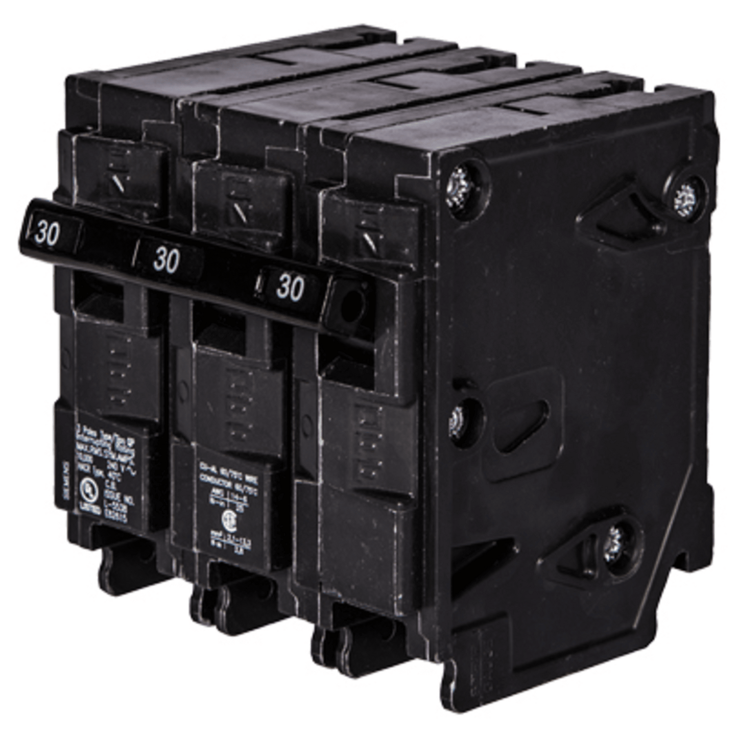 Interruptor automático enchufable tipo QP 3 polos, 30 amp