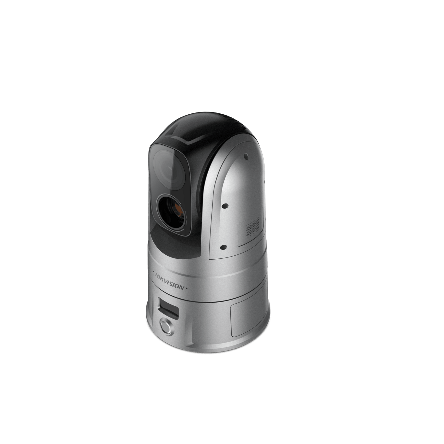 Turret IP Dual / Térmica 1.8 mm (160 x 120) / Óptico 2 mm (4 Megapixel) / Detección de Personas 53 mts / 15 mts IR / Exterior IP67 / PoE / Termométrica / Detección de Temperatura / Sirena y Luz / Micro SD 32 GB Incluida