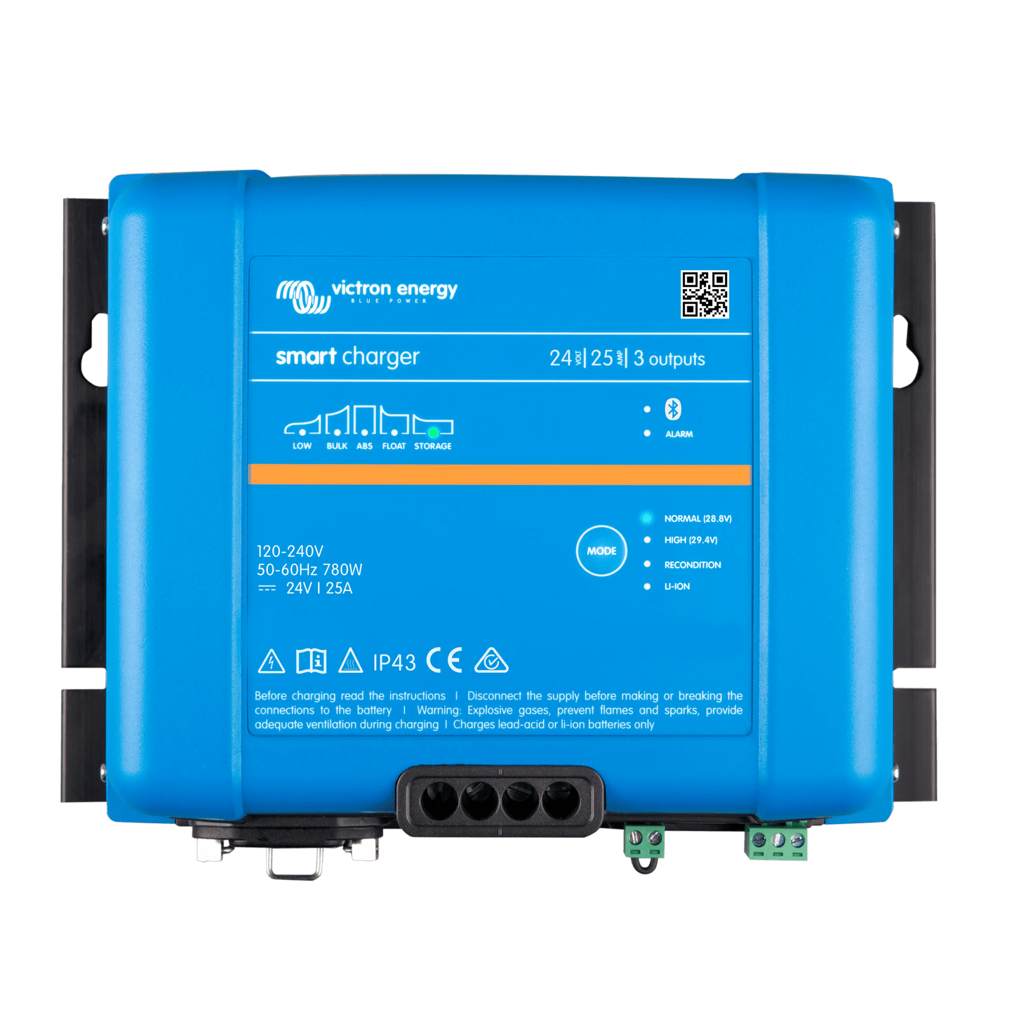 Phoenix Smart IP43 24/25 / Cargador de Baterías 24V, 25A / Para Ambientes Marinos y Terrestres. / Para baterías de Plomo y Litio