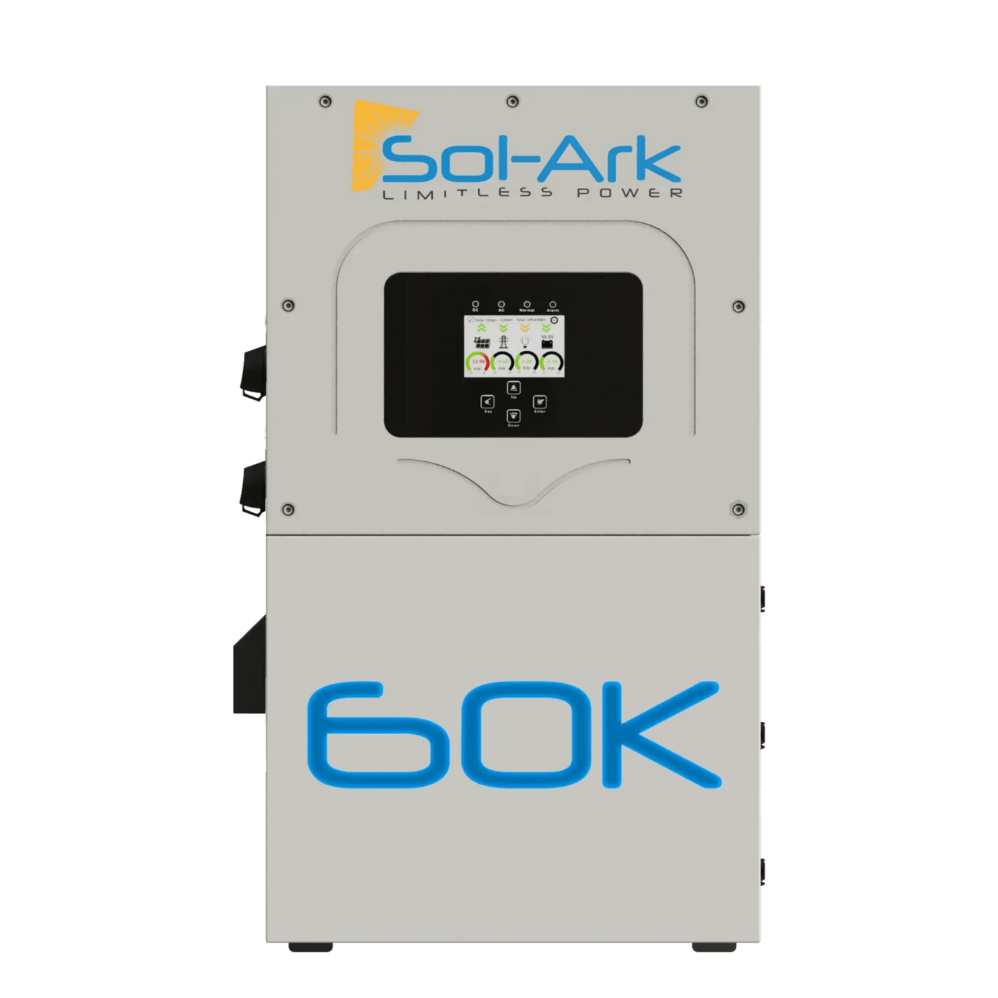 Inversor Hibrido Interactivo SOL-ARK, 60 Kw, 480 Vcc, 3 fases. , WIFI incluido, IP65, Entrada de Baterías a 160-800 Vcc