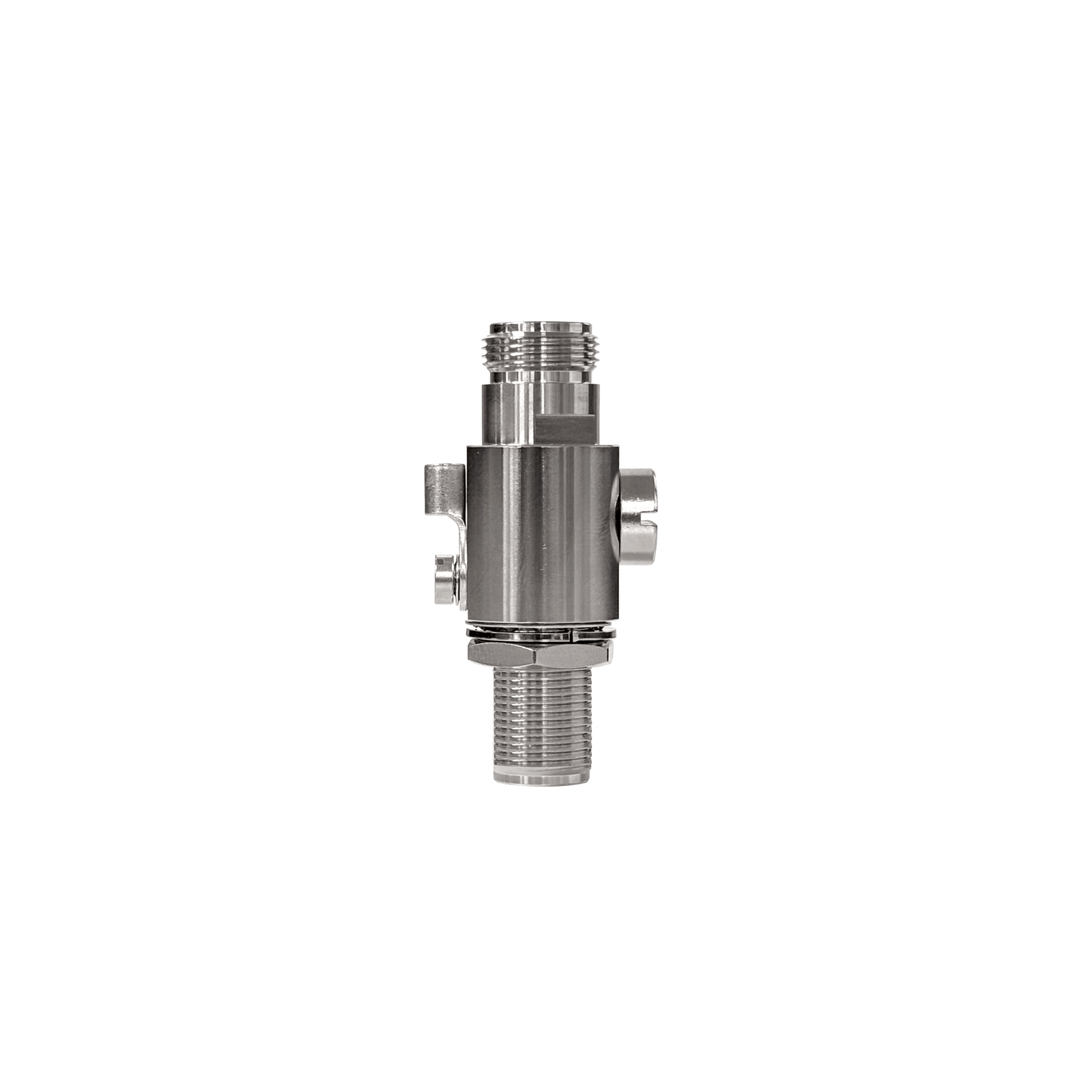Protector Contra Descargas Eléctricas / Rango de Frecuencia de DC a 5.8 GHz / Impedancia 50Ω / Protección Bidireccional / Tubo de Descarga de Gas 90V Reemplazable / Conectores N hembra