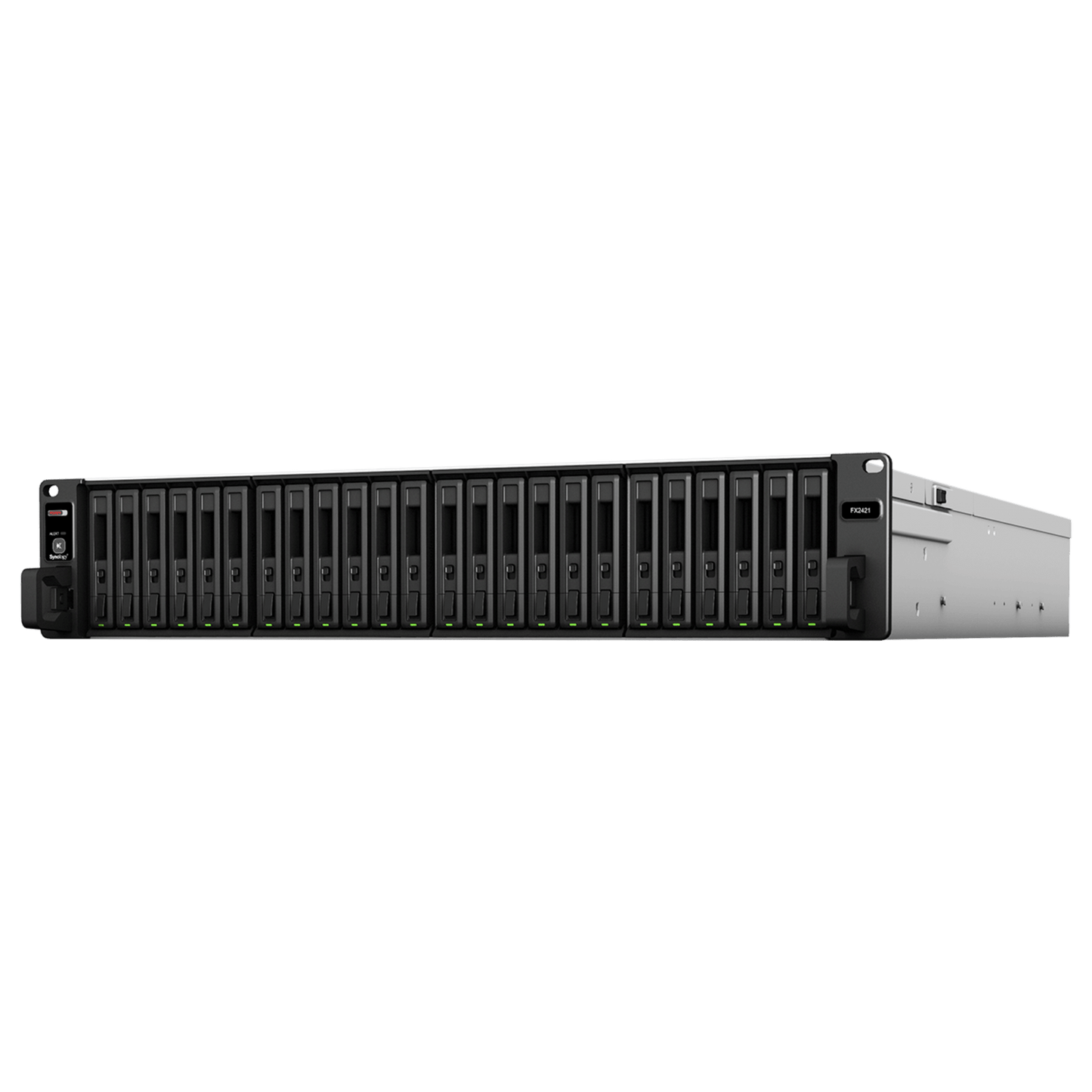 Unidad de Expansión FX2421 para Synology FlashStation | 24 Receptáculos de Unidad 2.5" | Compatible con SSD SATA SAT5200 | Diseño de Alta Fiabilidad | Fuentes de Alimentación Redundantes.