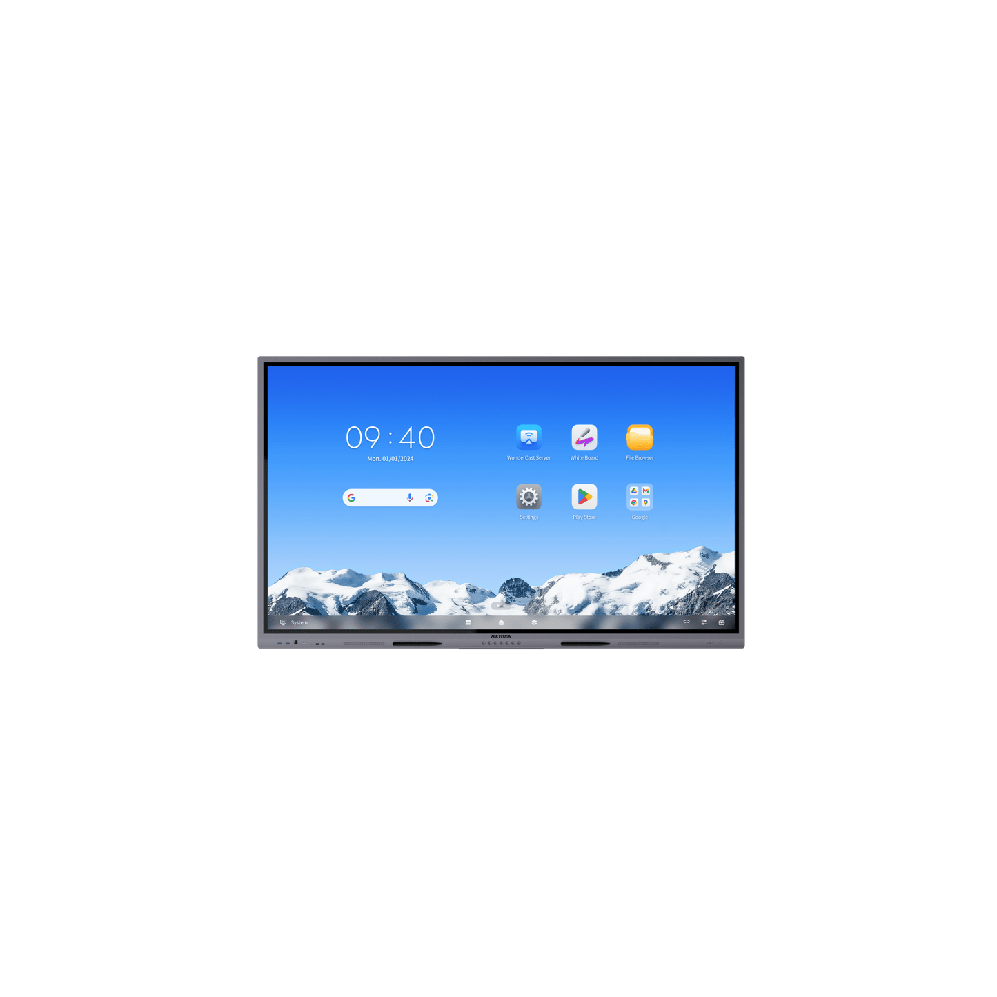 Pantalla Interactiva Touch de 65" Android 14 / Google Suite Preinstalado con Certificación EDLA / Resolución 4K / Bocinas Integradas / Entradas HDMI y VGA / Incluye 2 Lápices para Escribir
