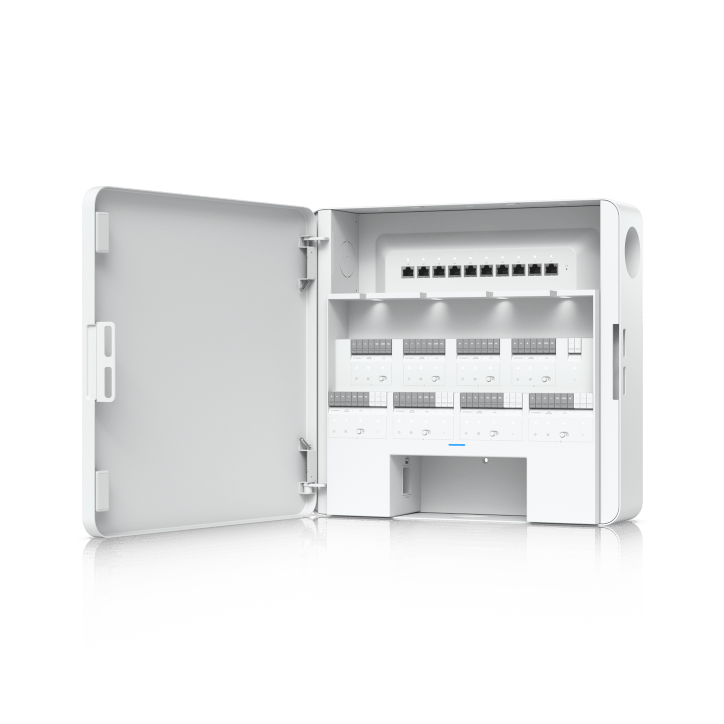 Enterprise Access Hub/Concentrador de Acceso Empresarial con Control de Entrada y Salida de hasta 8 Puertas y Soporte de Respaldo de Batería