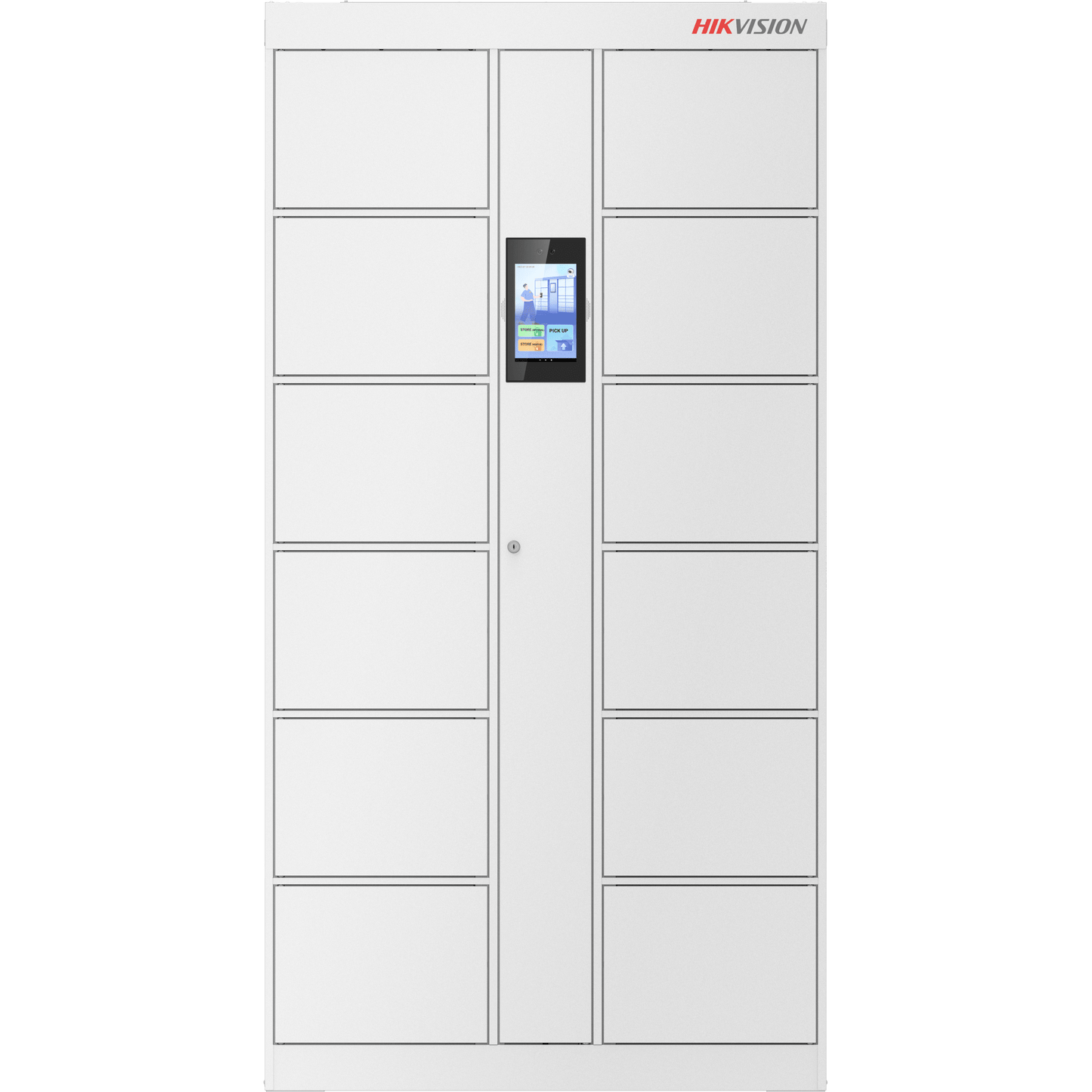 Locker Inteligente de 12 Espacios con Reconocimiento Facial Incluido de 8" / MAESTRO / Uso para Visitantes y/o Empleados / Fácil Uso y Puesta en Marcha