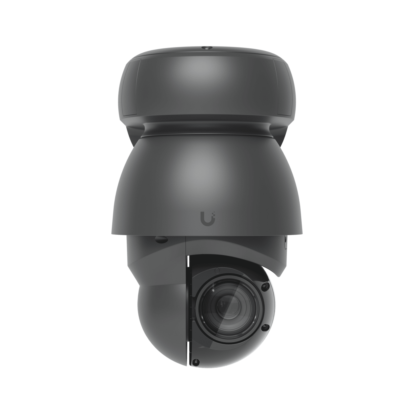 Cámara UniFi PTZ AI Industrial Color Negro / 4K (8MPX) / Zoom Óptico 22x / Visión Nocturna IR 100 m / Reconocimiento Facial y Placas / IP66 para exterior / Movimiento 360° / PoE++