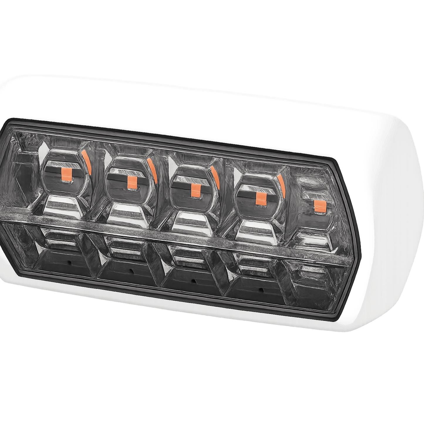 Luz de Escena, 1700 lúmenes, Luz Roja advertencia, Luz Clara Escena, Bisel blanco