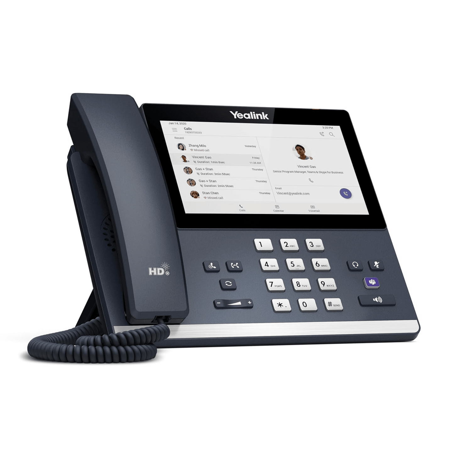 Teléfono IP Yealink MP56 Premium con Pantalla de 7 pulgadas y Certificación Microsoft Teams