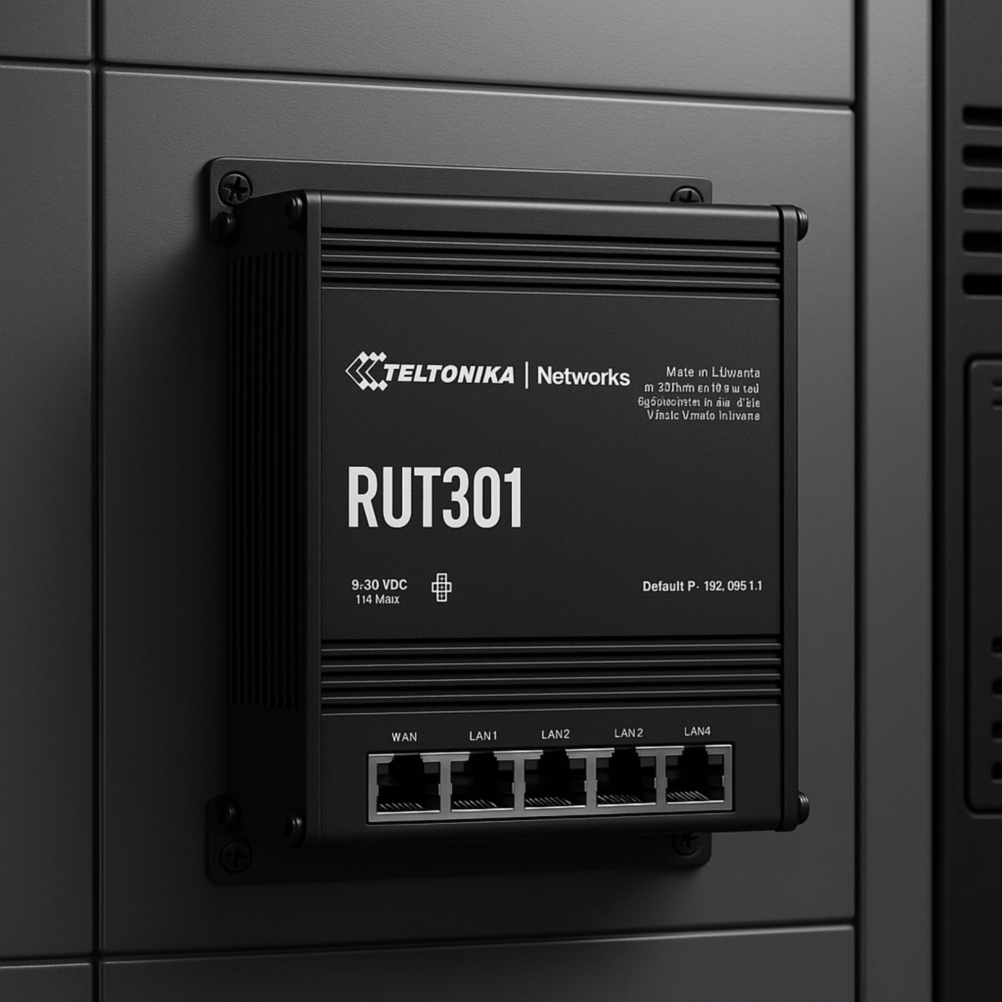 Router Industrial con 5 Puertos Ethernet / RutOS Seguro y Avanzado / Firewall y VPN Integrados / I/O Digital / Administración Remota RMS