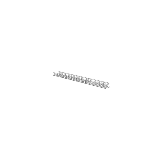 Charola Wire Basket de 12 in (304 mm) de Ancho, 6 in (152 mm) de Alto, 3 m de Largo, Hasta 626 Cables Cat6, Color Negro