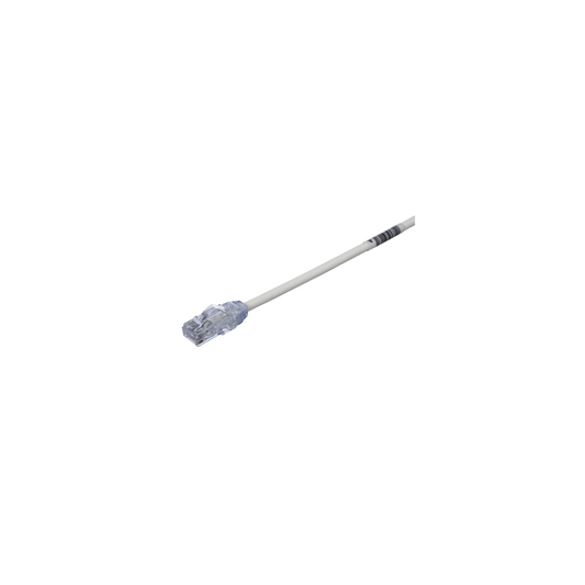 Cable de Parcheo UTP Cat6A, CM/LSZH, Diámetro Reducido (28AWG), Color Blanco Mate, 65 ft