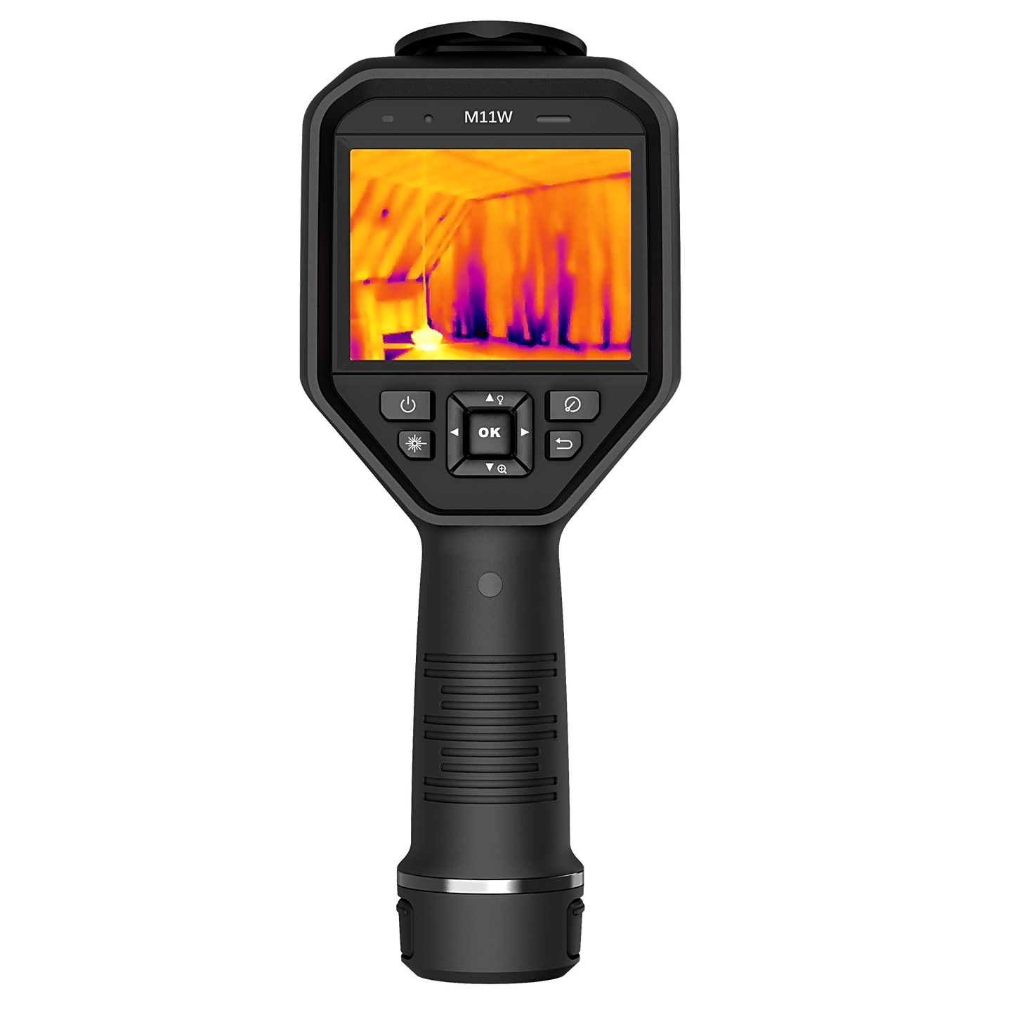M11 - Cámara Termográfica Portátil Dual / Lente Térmico 6.2 mm (160 x 120) / Lente Óptico (8 Megapixel) / Pantalla Táctil 3.5" / WiFi / IP54 / Ranura MicroSD hasta 128Gb / Hasta 5 Horas de Funcionamiento Cont
