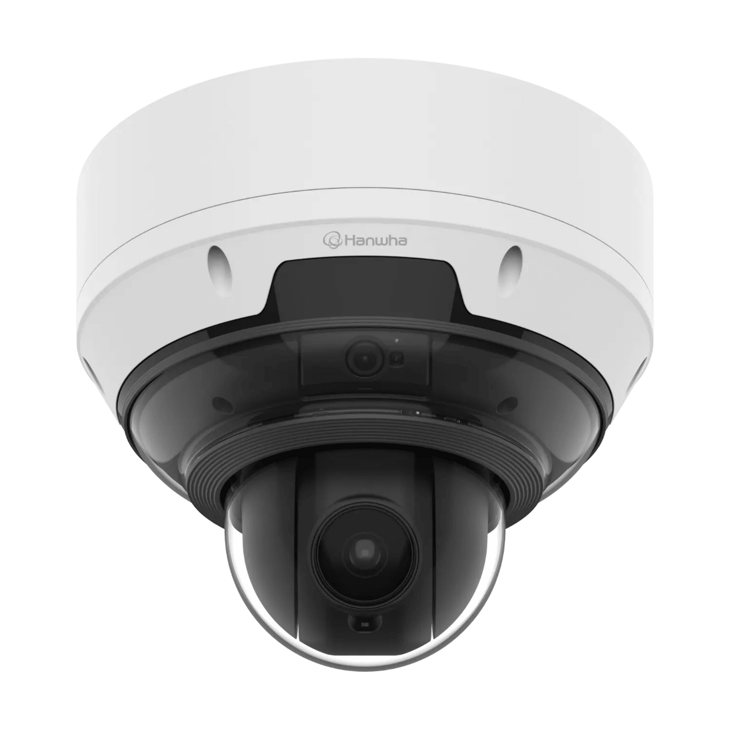 Cámara AI 5MP 3CH Fija + 4MP 18x PTZ / Detección de Objetos (Persona/Vehículo/Matrícula) / IVA / IR 15 mts / Auto Calibración / Secure Element FIPS 140-3 Level3 / IP66 / PoE++