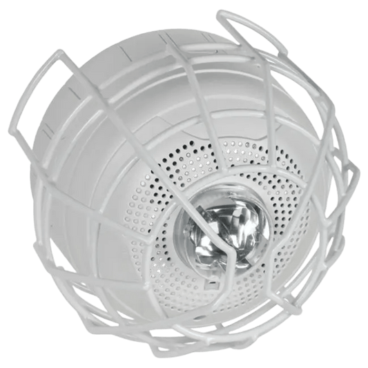 Protector De Rejilla Antivandálismo, Color Blanco, Para Sirenas/Estrobos/Bocinas System Sensor, Montaje en Superficie en Techo, 8.55"x8.26"x6.23"