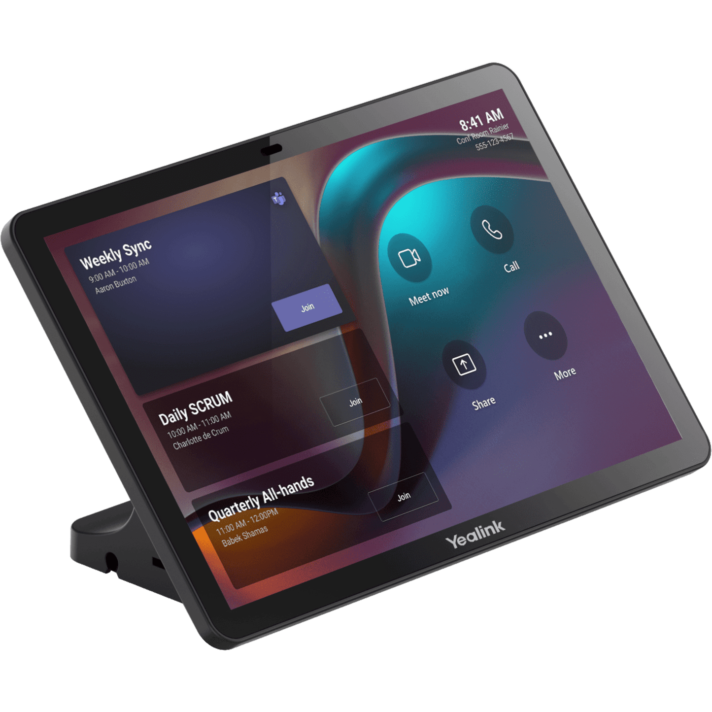 Tableta de Control CTP25 de Yealink Para Salas de Reuniones con Pantalla IPS de 10.1” y PoE Integrado