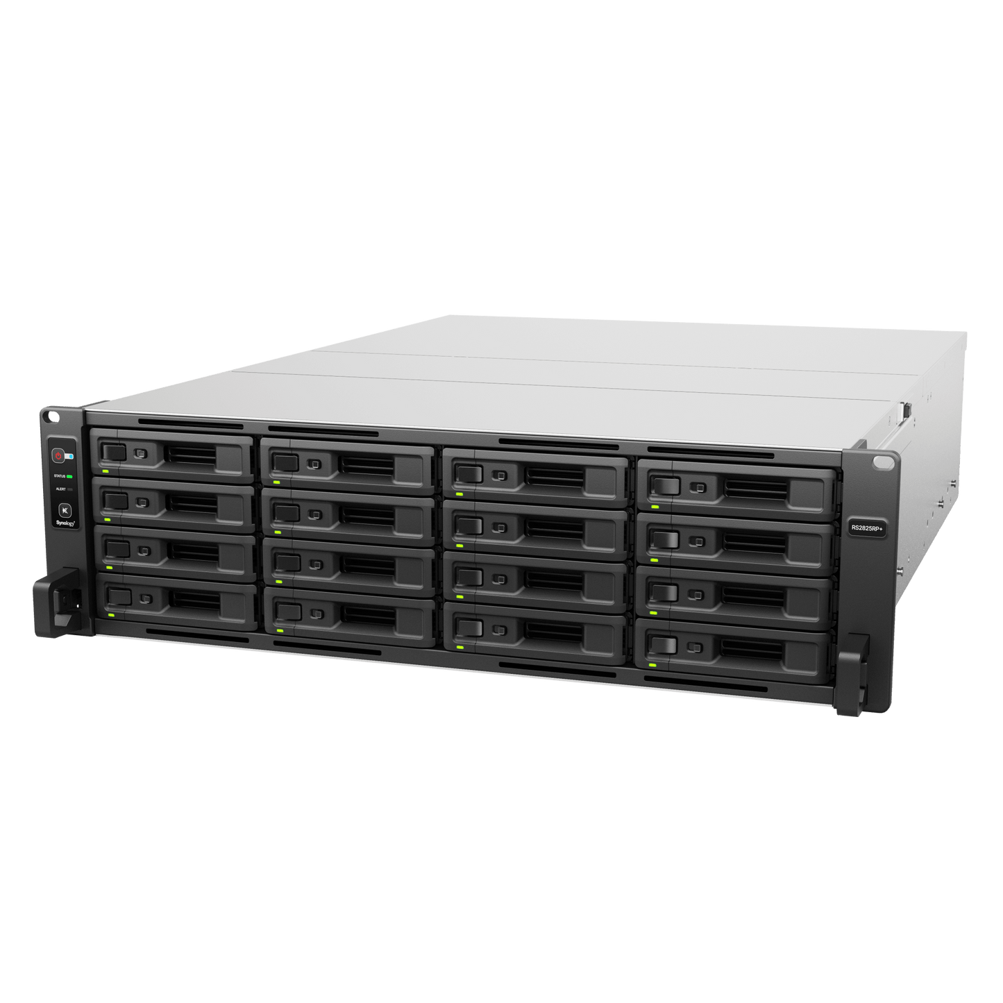 Servidor de Almacenamiento RackStation RS2825RP+ | 16 Bahías | 3U | Hasta 560 TB | Rendimiento 3,519/1,790 MB/s | Fuentes de Alimentación Duales | Expansión PCIe | Compatible con Virtualización y Vigilancia.