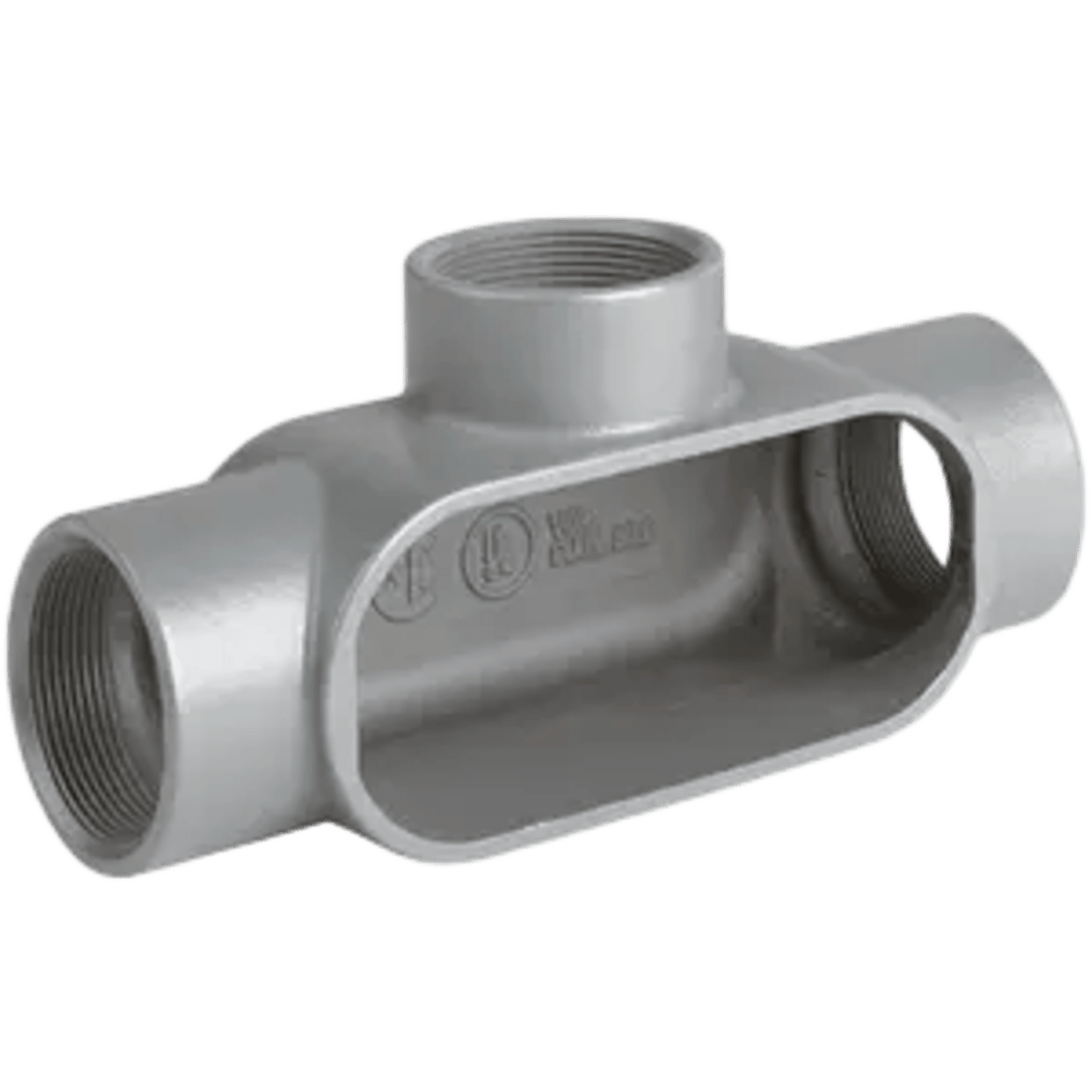 Caja Condulet Tipo T de 1-1/4" / Aluminio libre de Cobre/ NEMA 3 / Color Gris.