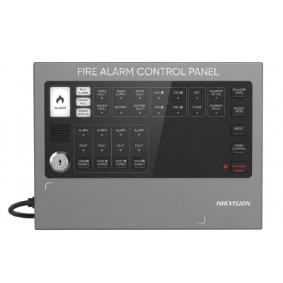 Panel De Alarma Contra Incendios / 4 Zonas / 128 Dispositivos / Buzzer 85 Db / Respaldo De Batería 12v 2200 Mah