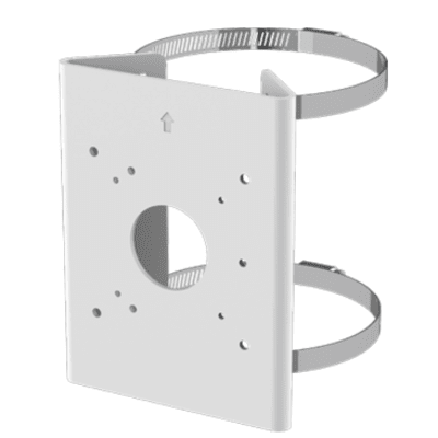 Soporte Para Poste Serie 35 / Material Aluminio + Acero Inoxidable / Capacidad De Carga Máxima 4 Kg / Compatible Con Accesorios Honeywell / Para Cámaras De Seguridad Exteriores