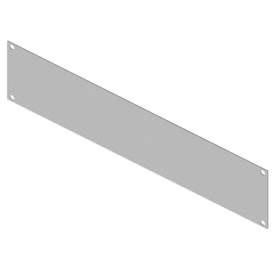 Tapa Ciega Para Rack 19 In / 2 Unidades (2u) / Acero Calibre 14 / 483 Mm X 88 Mm (19.02 In X 3.46 In) / Pintura Electrostática Blanca / Componente Pasivo