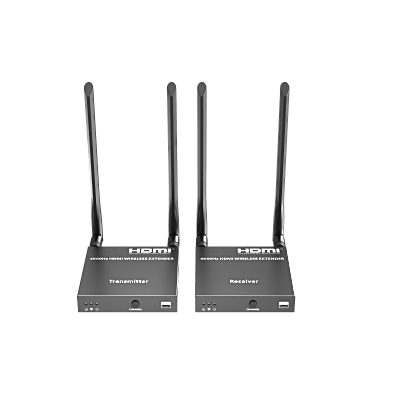 Kit Extensor Inalámbrico Hdmi | 4k@60hz 4096x2160 | Tecnología Ipcolor Stream | Banda 5g 5.18-5.24 Ghz | Distancia 50 M | Conexión De Hasta 1 A 4