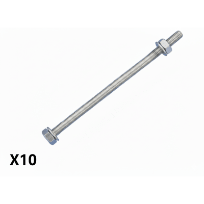 Kit de 10 tornillos para montar 1 separador de plástico.