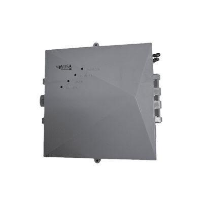 Energizador para Cerco Eléctrico AF-CR / 10,000 Volts / 10,000 Metros Lineales / Alimentación AC 127-220V o Solar / Control Remoto RF 433 MHz / Sistema de Alarma Integrado / Salida Auxiliar 12Vdc 1.5A / Respaldo con Batería Interna 4A