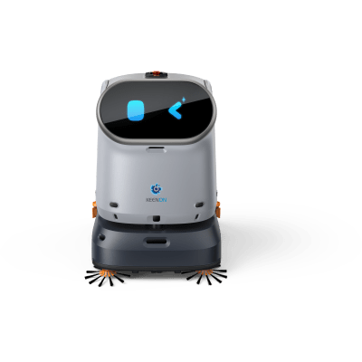 Robot De Limpieza Automático C40 / Modo De Limpieza Doble Barrido + Aspirado / Potencia De Succión 23500pa / Tanque De Agua Limpia 16l / Tanque De Agua Sucia 14l / Batería Lfp 25.6v 50ah / Pantalla De Operación 11.6 Pulgadas /