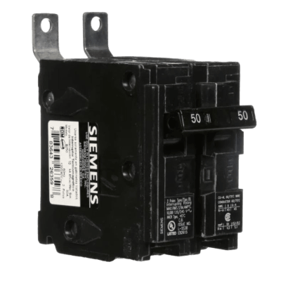 Interruptor Automático Atornillable Tipo Bl 2 Polos, 50 Amp.