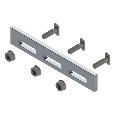 Soporte Inclinado Solar / Aluminio Serie 6000 / Fijaciones Acero Inoxidable / Compatible N Rail 4.72 / Techo Losa Plana / 135 G