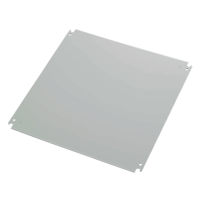 Panel De Montaje Concept De 20x20 Pulgadas (508x508 Mm) / Platina / Acero Dulce 12ga / Blanco Polvo Recubierto / 2.66 Mm Espesor / Para Gabinetes Industriales