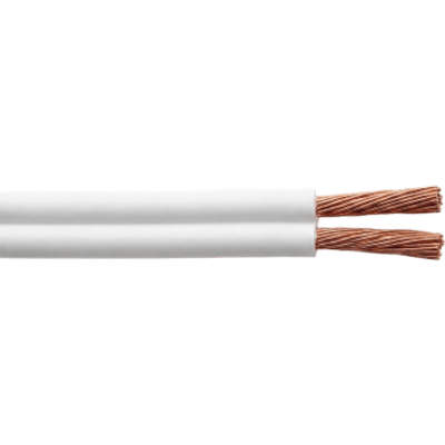 Cable Pot 2 X 16 Awg / Flexible Tipo Spt / 300v 60°c / 100 Metros ( 328.08 Pies ) Cobre Suave / Aislamiento Pvc / Paralelo / Blanco / Cumple Nom-001-sede/ Aplicaciones En Electrodomésticos Y Electrónicos