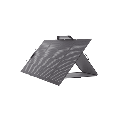 Módulo Solar Bifacial, Portátil Y Flexible De 220w Recomendado Para Estaciones Portátiles Efd330, Efd350 ó Efd500 / Ajuste De Ángulo / Carga Eficiente / Incluye Cable Xt60 A Mc4