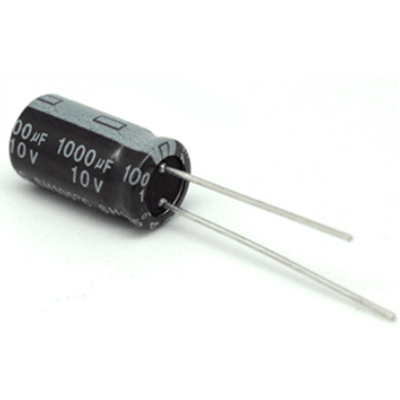 Capacitor Electrolítico De Aluminio, Radial De 1000 µfd, 10 V