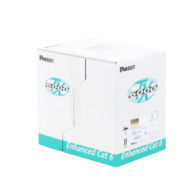 Bobina De Cable Utp 305 M. De Cobre, Tx6000™ Pannet, Reelex, Blanco, Categoría 6 Mejorado (23 Awg), Pvc (cm), De 4 Pares