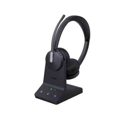 Diadema Inalámbrica Wh64 Dual Teams Con Micrófono Dual Y Acoustic Shield 2.0 Para Llamadas Claras En Entornos Ruidosos